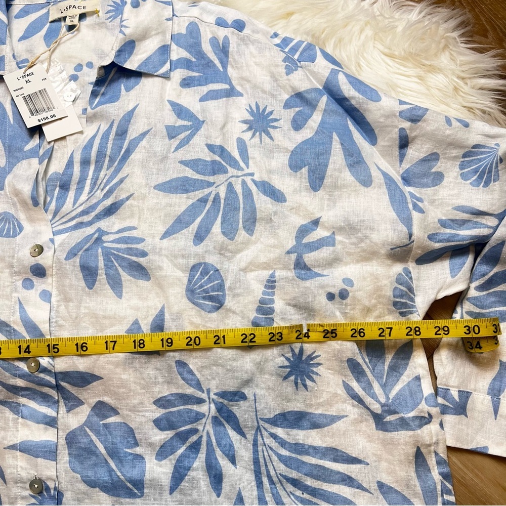 L*Space Rio Tunic Shirt in Hibiscus Bloom. Size XLarge. New With Tags. - Picture 6 of 14
